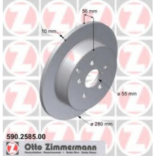 590.2585.00 ZIMMERMANN Тормозной диск