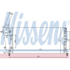 61893 NISSENS Радиатор, охлаждение двигателя