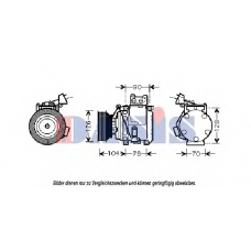 851034N AKS DASIS Компрессор, кондиционер