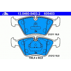 13.0460-5403.2 ATE Комплект тормозных колодок, дисковый тормоз