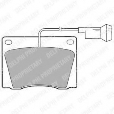 LP1419 DELPHI Комплект тормозных колодок, дисковый тормоз