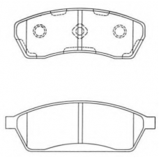 ASN-2005 AISIN Комплект тормозных колодок, дисковый тормоз