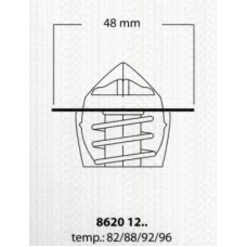 8620 1282 TRISCAN Термостат, охлаждающая жидкость