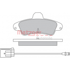 1170550 METZGER Комплект тормозных колодок, дисковый тормоз