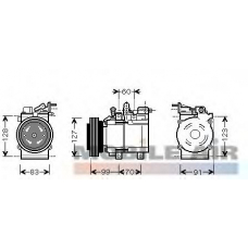8200K138 VAN WEZEL Компрессор, кондиционер