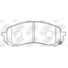 PN7493 NiBK Комплект тормозных колодок, дисковый тормоз