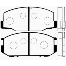 J PA-246AF JAPANPARTS Комплект тормозных колодок, дисковый тормоз