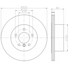 8DD 355 119-201 HELLA Тормозной диск