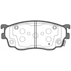 BPA0800.02 OPEN PARTS Комплект тормозных колодок, дисковый тормоз