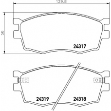 8DB 355 006-951 HELLA PAGID Комплект тормозных колодок, дисковый тормоз