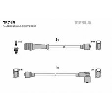 T671B TESLA Комплект проводов зажигания