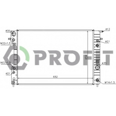 PR 5080A1 PROFIT Радиатор, охлаждение двигателя