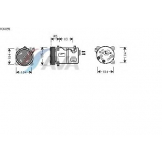 VOK095 AVA Компрессор, кондиционер