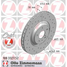 100.3327.52 ZIMMERMANN Тормозной диск