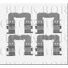BBK1591 BORG & BECK Комплектующие, колодки дискового тормоза
