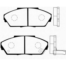 J PA-422AF JAPANPARTS Комплект тормозных колодок, дисковый тормоз