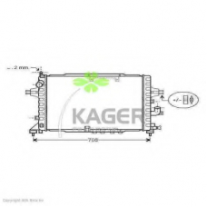 31-1736 KAGER Радиатор, охлаждение двигателя