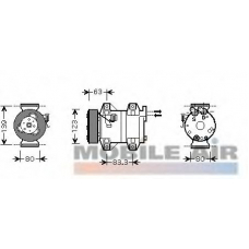 5900K121 VAN WEZEL Компрессор, кондиционер