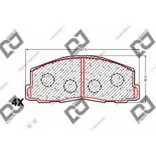 BP1782 DJ PARTS Комплект тормозных колодок, дисковый тормоз