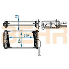 9101326 BEHR Heater core