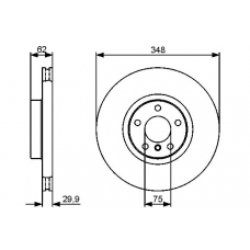 0 986 479 436 BOSCH Тормозной диск