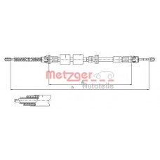 11.5507 METZGER Трос, стояночная тормозная система