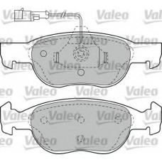 598040 VALEO Комплект тормозных колодок, дисковый тормоз