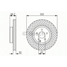 0 986 479 652 BOSCH Тормозной диск