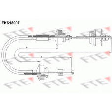 FKS18007 FTE Трос, управление сцеплением