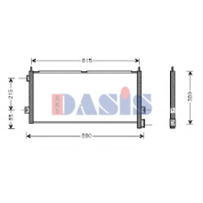282001N AKS DASIS Конденсатор, кондиционер