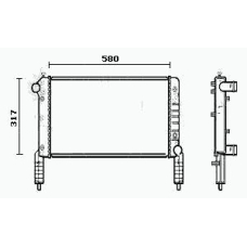 RM0636 EQUAL QUALITY Радиатор, охлаждение двигателя