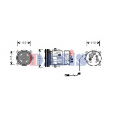 858210N AKS DASIS Компрессор, кондиционер