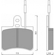 AC432283D AC Delco Комплект тормозных колодок, дисковый тормоз