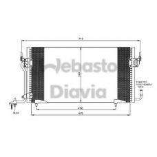 82D0225117A WEBASTO Конденсатор, кондиционер