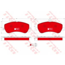 GDB1798DTE TRW Комплект тормозных колодок, дисковый тормоз