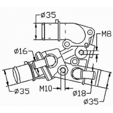 C.581.80 BEHR Термостат, охлаждающая жидкость