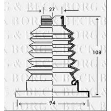 BCB2788 BORG & BECK Пыльник, приводной вал