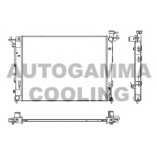 107119 AUTOGAMMA Радиатор, охлаждение двигателя