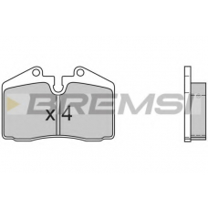 BP2399 BREMSI Комплект тормозных колодок, дисковый тормоз