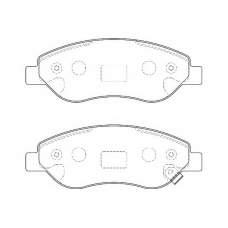 WBP24550A WAGNER LOCKHEED Комплект тормозных колодок, дисковый тормоз