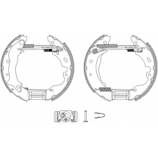 8DB 355 004-091 HELLA Комплект тормозных колодок