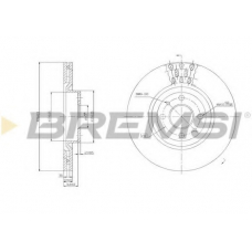 DBA220V BREMSI Тормозной диск