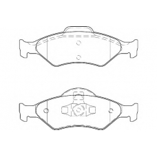 WBP23200A WAGNER LOCKHEED Комплект тормозных колодок, дисковый тормоз