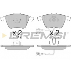 BP3136 BREMSI Комплект тормозных колодок, дисковый тормоз