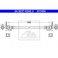 24.5237-0342.3 ATE Тормозной шланг