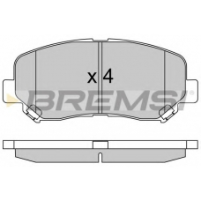 BP3535 BREMSI Комплект тормозных колодок, дисковый тормоз