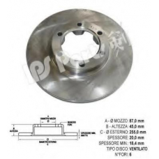 IBT-1501 IPS Parts Тормозной диск