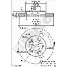 BS 8484 BRECO Тормозной диск