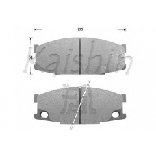 D6060 KAISHIN Комплект тормозных колодок, дисковый тормоз
