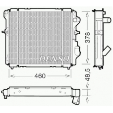 DRM23007 DENSO Радиатор, охлаждение двигателя